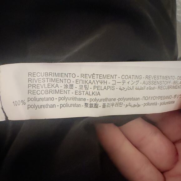 Zara Woman Black Pleated Faux Leather Midi Skirt Size Small Knife Pleat A-Line - Picture 12 of 13